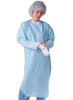 DISPOSABLE ISOLATION GOWNS - THUMBS UPLOOP